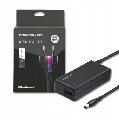 Qoltec Zasilacz desktopowy 72W 12V 6A 5.5*2.1 +kabel zasilający 51106
