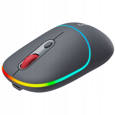 CANYON Mysz bezprzewodowa MW-22 2w1 RGB Szara