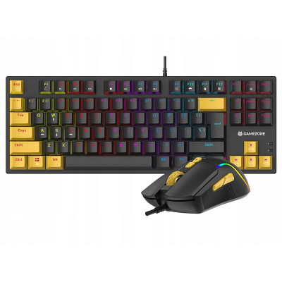 Zestaw Klawiatura i mysz komputerowa TRACER GameZone Hornet87 USB Gamingowa