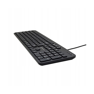 Powerton LIFE SLIM Klawiatura przewodowa (USB) US, czarna
