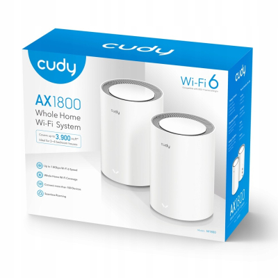 CUDY Zestaw 2 wydajnych routerów Wi-Fi System WiFi Mesh M1800  AX1800 Sklep KOZIENICE RADOM