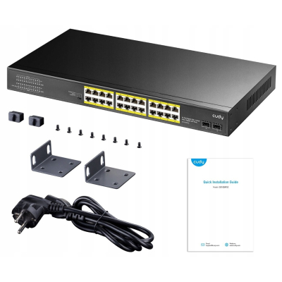 CUDY GS1028PS2 przełącznik sieciowy 24-portowy Gigabit PoE+ 300W