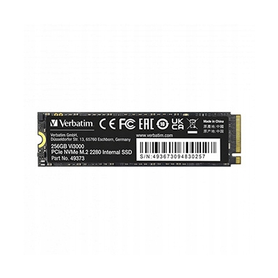SSD Wewnętrzny Verbatim Vi3000 M.2, 49373, 256GB, czarny, NVMe