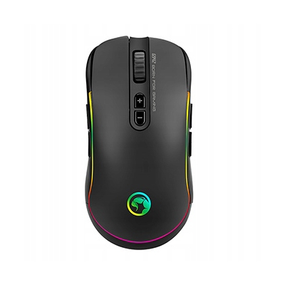 Marvo G942 Mysz przewodowa, czarna, 10000DPI, zdejmowana osłona boczna