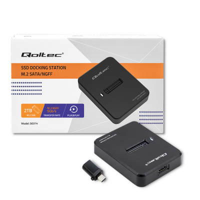 Qoltec Stacja dokująca dysków SSD M.2 SATA NGFF USB 3.1 50314