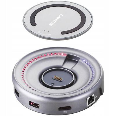 CANYON HUB DS-7 7in1 USB-C Ładowanie Qi Space Grey