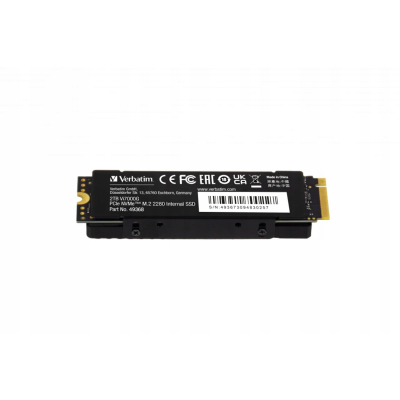 SSD Wewnętrzny Verbatim Vi7000G M.2, 49368, 2000GB, czarny, NVMe