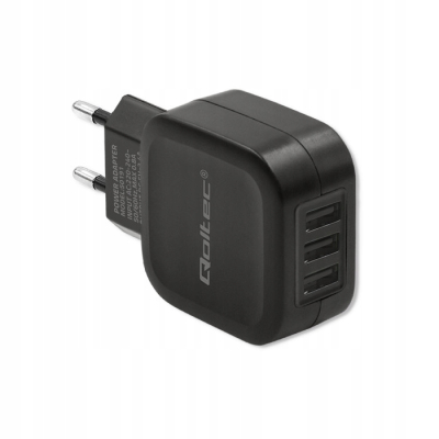 Qoltec Ładowarka sieciowa 17W 5V 3.4A 3xUSB 50191