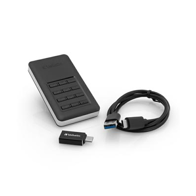 SSD Zewnętrzny Verbatim Store N Go Secure, 53402, 256GB, czarny, szyfrowane