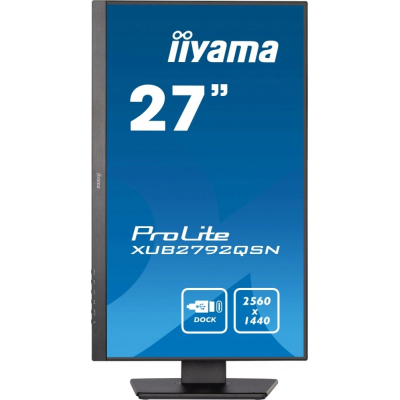 IIyama Monitor 27 cali XUB2792QSN-B5 IPS QHD,Dock,HDMI,DP,HAS