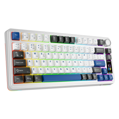 Rampage Quell Pro bezprzewodowa klawiatura mechaniczna Ekran, Gasket