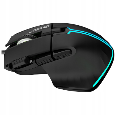 CANYON Mysz gamingowa Fortnax GM-636 RGB 9 Przyc. Przew. Czarna