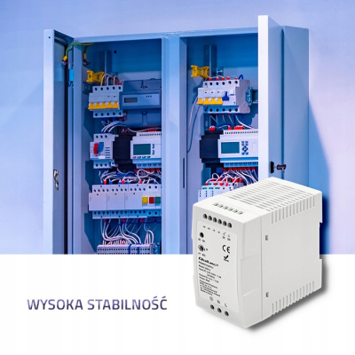 Qoltec Zasilacz na szynę DIN 90W 12V 7.5A Biały Slim