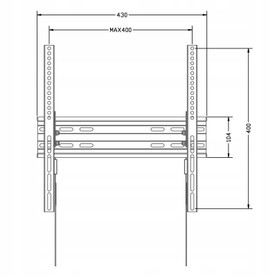 Maclean Uchwyt do telewizora max VESA 400x400 32-70