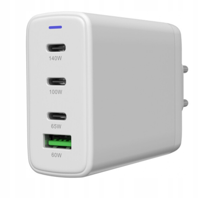 CANYON Ładowarka sieciowa CU140ACC GaN 150W 3xPD 1xQC EU Biała
