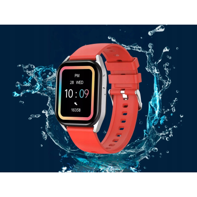 CANYON Smartwatch Chatter SW58 BT CALL Srebrno Czerwony