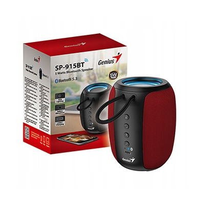 Genius głośnik SP-915BT, 1.0, 5W, czerwony, COPILOT