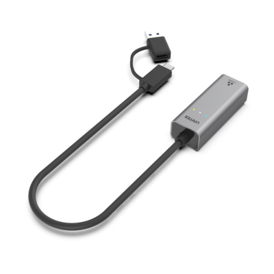 Unitek Adapter USB-A/C na RJ45 2.5 G Ethernet