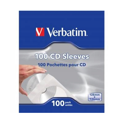 Koperty na CD / DVD 1 szt. CD, Papier, biała, z okienkiem, Verbatim