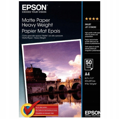 Papier foto matowy Epson C13S041256 A4 167 g/m² 50 szt. SKLEP KOZIENICE RADOM