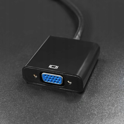 Qoltec Adapter Micro HDMI D męski VGA żeński