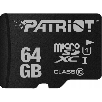 PATRIOT Karta pamięci MicroSDXC 64GB LX Series