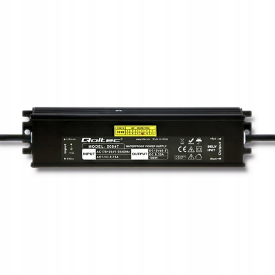 Qoltec Zasilacz impulsowy LED IP67 100W 12V 8.3A Wodoodporny Czarny