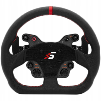 SIMAGIC Kierownica GT1 D-typ 330mm, QR70, magnetyczne łopatki, skóra