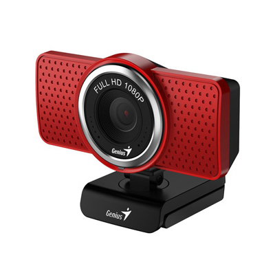 Genius ECam 8000 kamera web Full HD, czerwona 1920x1080, USB 2.0