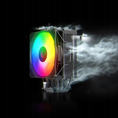 Rampage Octagon C70 Chłodzenie LGA1700/AM5 LCD infinity 120mm ARGB czarny