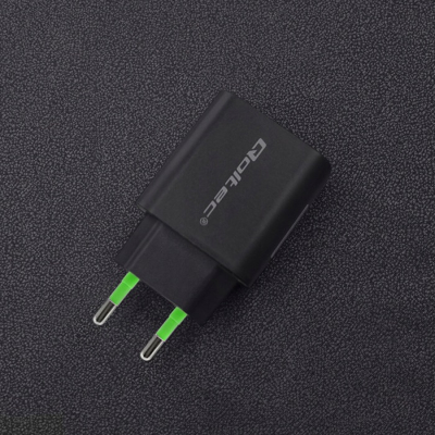 Qoltec Ładowarka sieciowa 18W 5-12V 1.5-3A USB typ C PD USB QC 3.0 Czarna