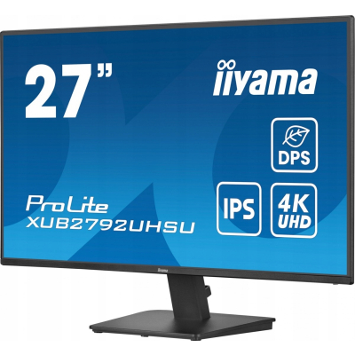 IIYAMA Monitor 27 cali XU2792UHSU-B6 4K IPS DP HDMI USB-C PD DPS