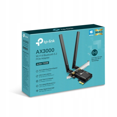 TP-Link Archer TX55E, WiFi 6, PCI-E AX3000