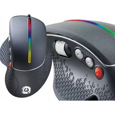 CANYON Mysz gamingowa Apstar GM-12 RGB 6 Przyc. Przew. Ciemnoszara