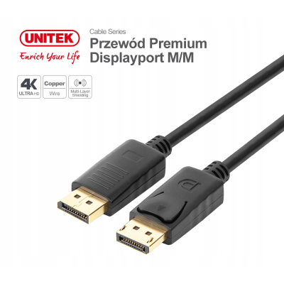 Unitek Y-C609BK Kabel DisplayPort M/M 3m