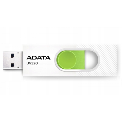 ADATA Pendrive UV320 64GB USB 3.2 Gen1 Biało-zielony