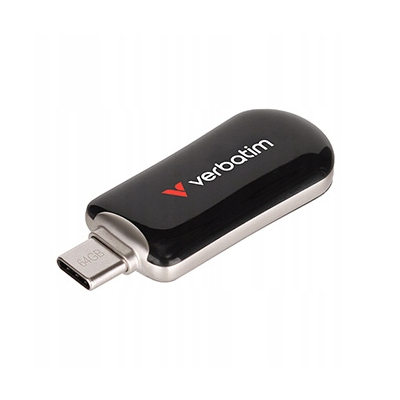 Verbatim USB flash disk, USB C, 64GB, Plectra, czarny, 30224, USB C