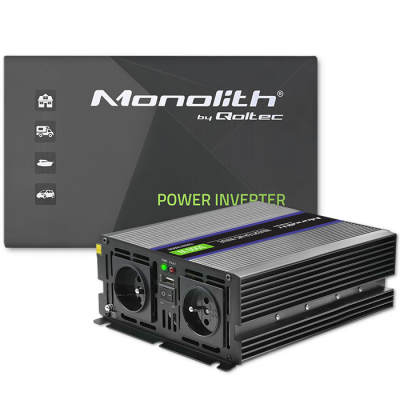 Qoltec Przetwornica Monolith 3000 MS Wave 12V/230V 1500/3000W USB