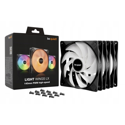 BE QUIET! Wentylator Light WingsLX 140mm PWM H-S 3-pak