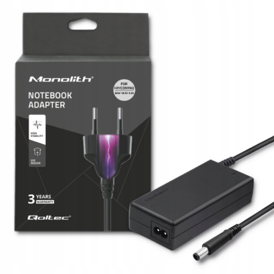 Qoltec Zasilacz do HP CQ 65W 18.5V 3.5A 7.4*5.0+pin +kabel 50069