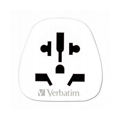 Verbatim, Adapter podróżny World-to-Europe WTEU-02 biały