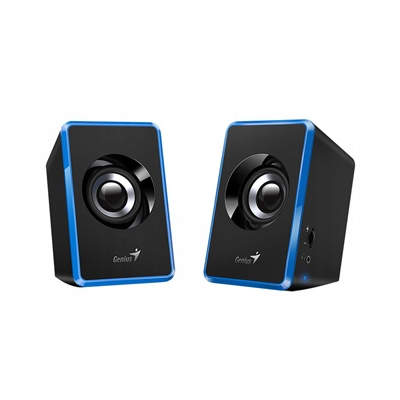 Genius głośniki SP-U125, 2.0, 3W niebieskie regulacja głośności 3,5 mm jack