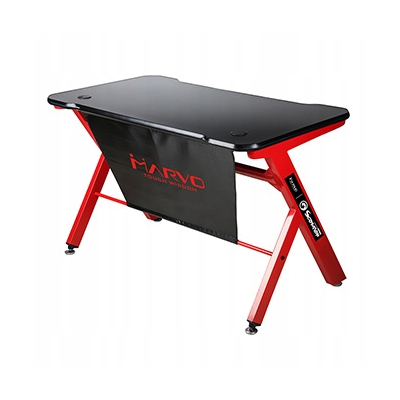 Marvo Biurko dla gracza DE-03, 120 x 66 cm, 73 cm, podświetlenie, EOL