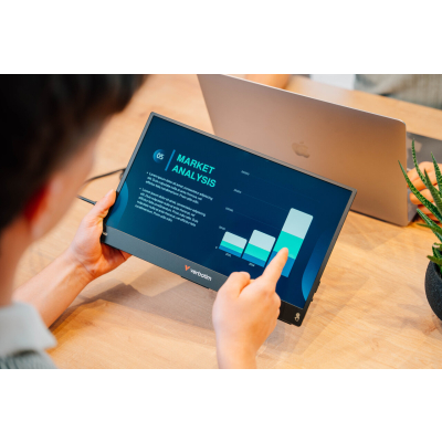 Verbatim przenośny monitor dotykowy, LIGHT, 14