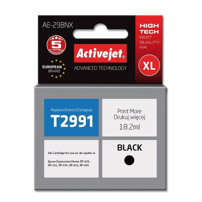 Tusz Activejet AE-29BNX Epson 29XL T2991; Supreme;