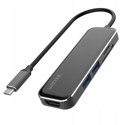 Unitek D1036A HUB USB-C 2xUSB3.1 HDMI czytnik kart