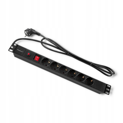 Qoltec Listwa zasilająca PDU antyprzeciąż, do RACK 19