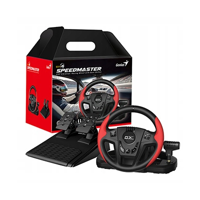 Kierownica GeniusGaming SpeedMaster kierownica z pedałami i dźwignią biegów
