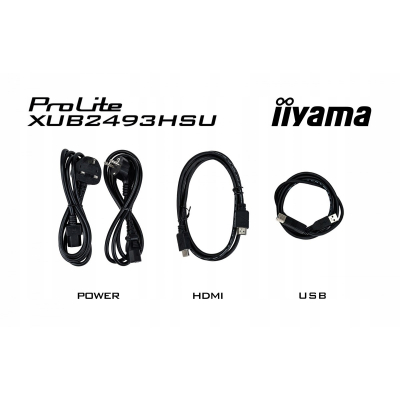 IIYAMA Monitor 23.8 cala XUB2493HSU-B6 IPS HDMI DP 2x2W USBx2 SLIM HAS FHD 1920 x 1080 Sklep KOZIENICE RADOM