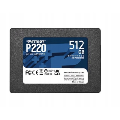 Dysk SSD 512GB P220 550/500MB/s SATA III 2.5 cala